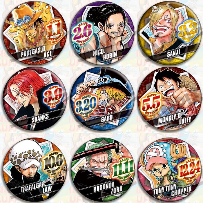 Model Kit One Piece Bandai - One Piece Anime Badge Set Official