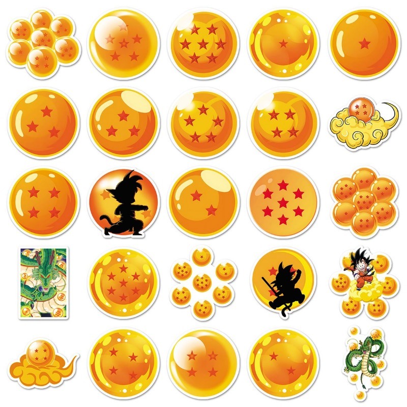 Model Kit Dragon Ball - 50pcs Dragon Ball PVC stickers cartoon