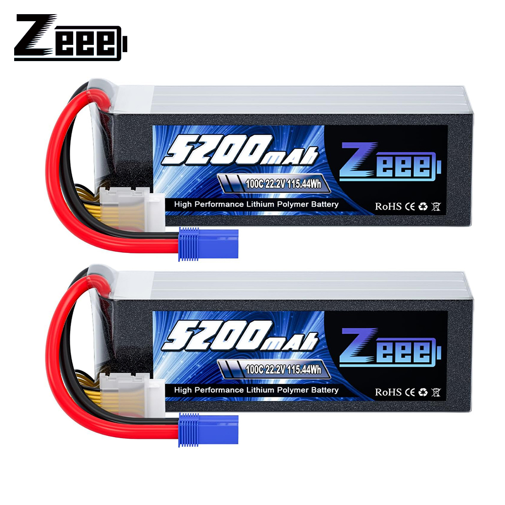 Model Kit Helicopter - Zeee 6S 5200mAh Lipo Battery 22.2V