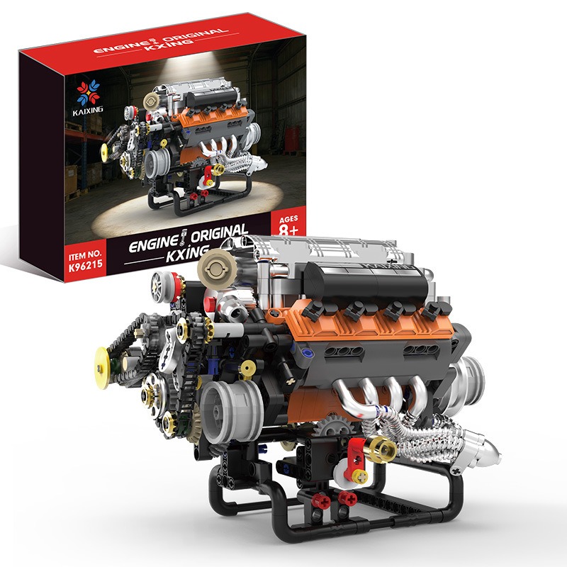 K96215 767PCS V8 Engine Model  - Model Kit Engine V8 ulasan dan harga
