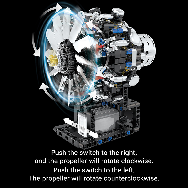 Airplane V8 Engine Motorized S - Model Kit Engine V8 ulasan dan harga