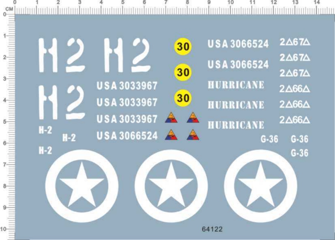 Water Slide Decal for 1/16 1/1 - Model Kit Water Decal ulasan dan harga