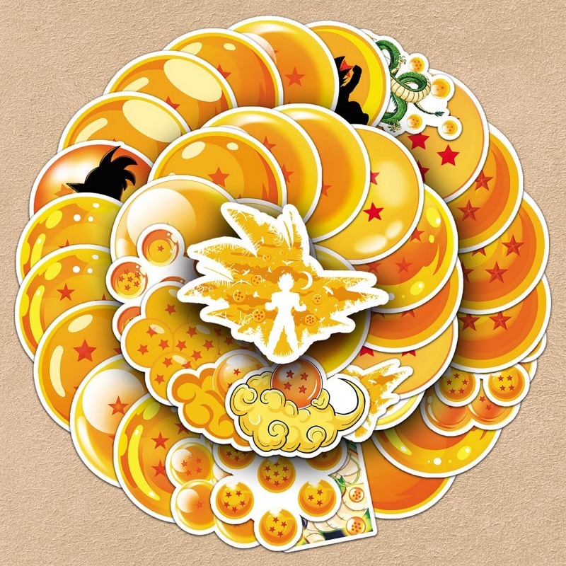 50pcs Dragon Ball PVC stickers - Model Kit Dragon Ball ulasan dan harga