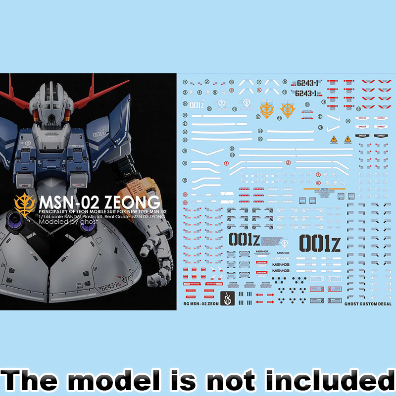 Model Decals for RG 1/144 MSN- - Model Kit Water Decal ulasan dan harga
