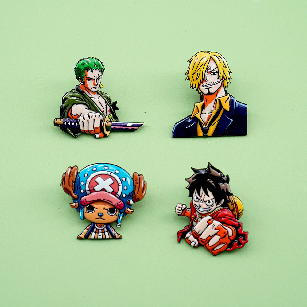 4Pcs Cartoon ONE PIECE Luffy B - Model Kit One Piece Bandai ulasan dan harga