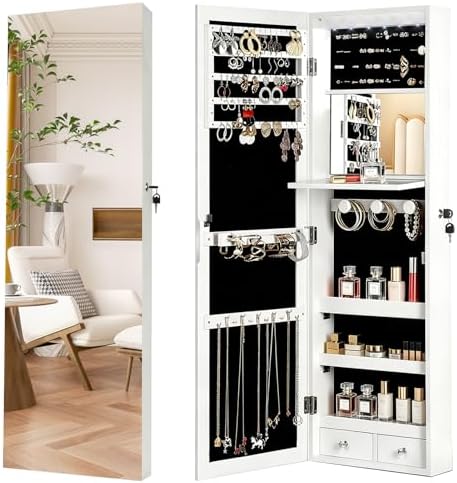 Lockable Jewelry Cabinet Organ - Model Kit Led ulasan dan harga