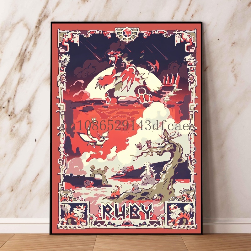 Pokemon Retro Cartoon Poster C - Model Kit Lugia ulasan dan harga