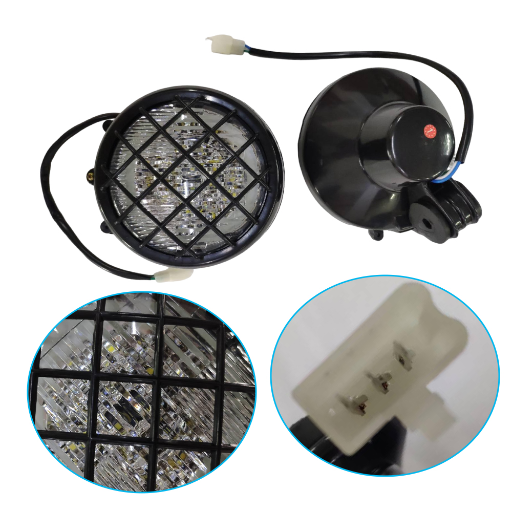 2pcs LED Motorcycle Headlights - Model Kit Wolverine ulasan dan harga