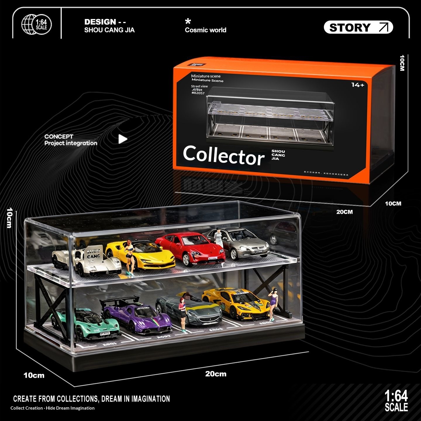 Collector 1:64 Scale Two-Story - Model Kit Led ulasan dan harga