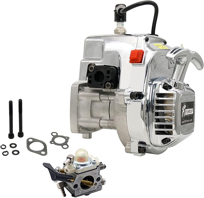 FLMLF 29CC 4 Bolt Engine Chrom - Model Kit Engine ulasan dan harga