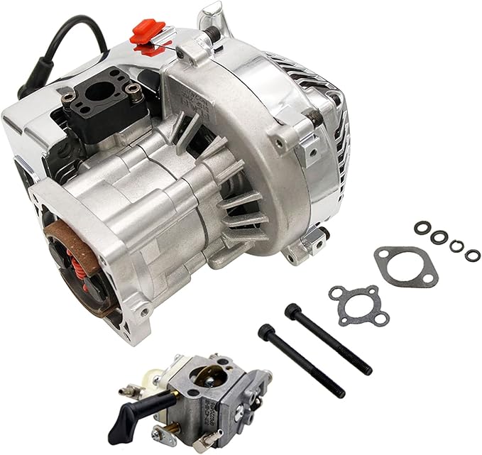 FLMLF 29CC 4 Bolt Engine Chrom - Model Kit Engine ulasan dan harga