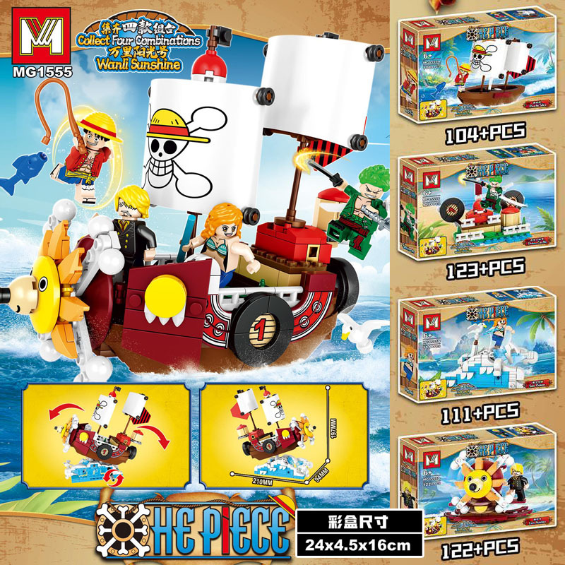 4in1 One Piece THOUSAND SUNNY  - Model Kit One Piece Bandai ulasan dan harga