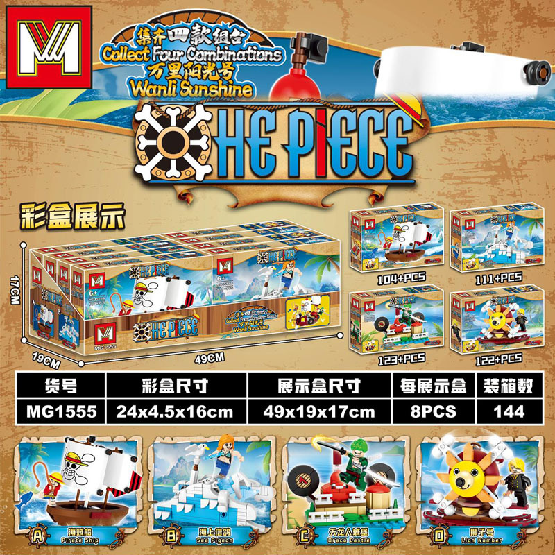 4in1 One Piece THOUSAND SUNNY  - Model Kit One Piece Bandai ulasan dan harga