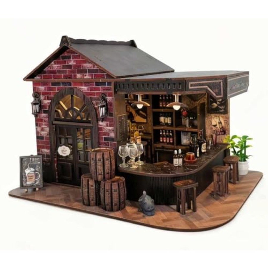 Book Nook Kit, 3D Wooden Minia - Model Kit Led ulasan dan harga