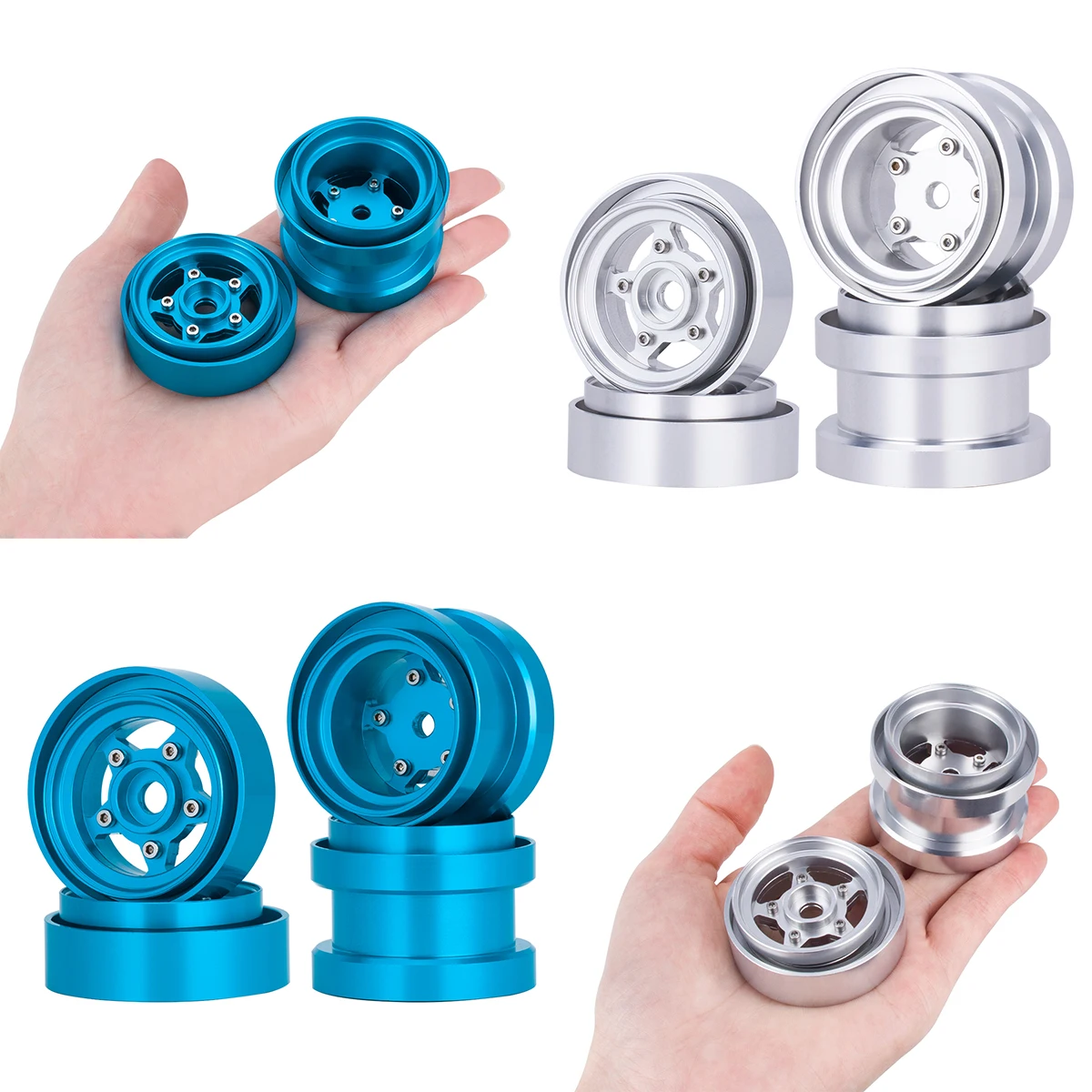 Aluminum Beadlock Wheels for 1 - Model Kit Helicopter ulasan dan harga