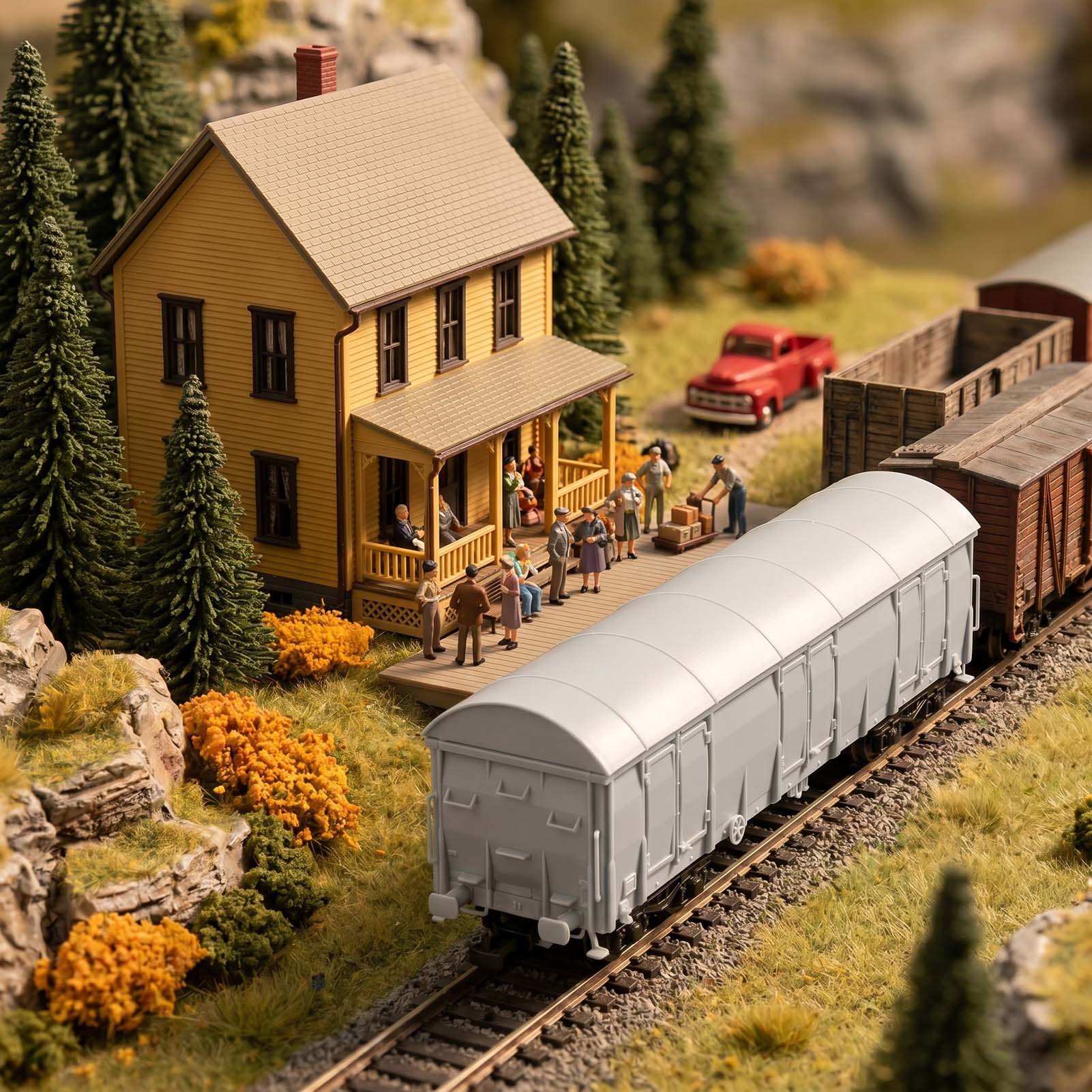 Evemodel HO Scale 1:87 Blank U - Model Kit Lugia ulasan dan harga