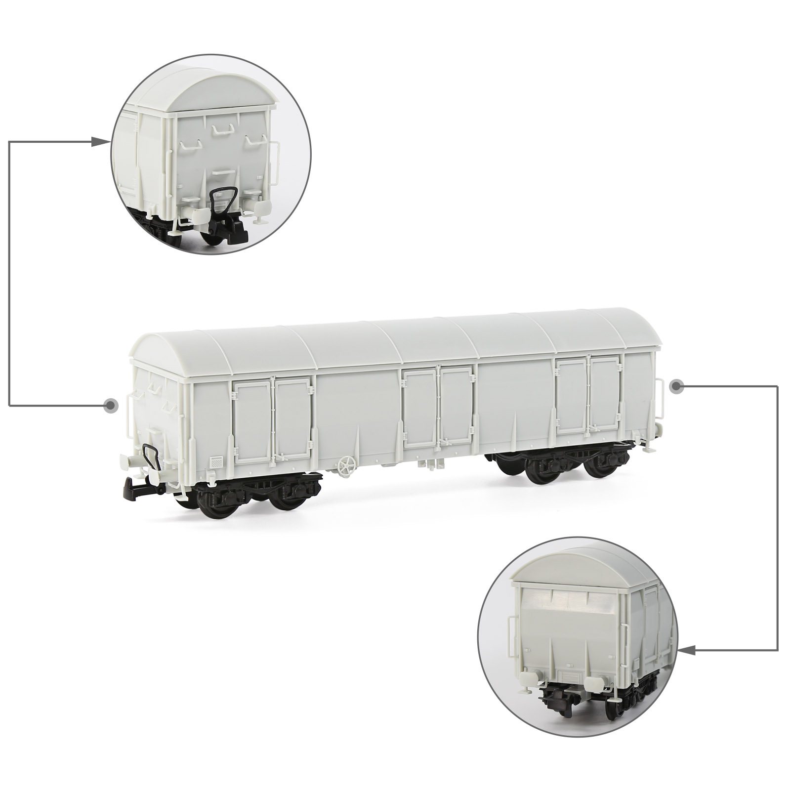 Evemodel HO Scale 1:87 Blank U - Model Kit Lugia ulasan dan harga