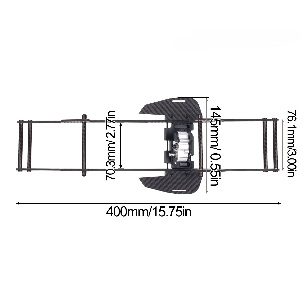 LCG Chassis Kit for 1/10 RC Cr - Model Kit Helicopter ulasan dan harga