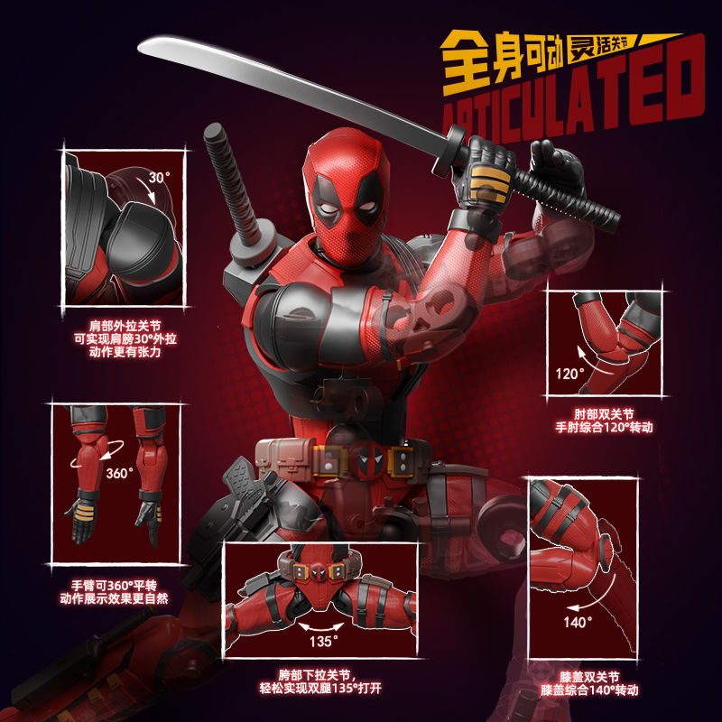 BLOKEES Original 2024 Deadpool - Model Kit Wolverine ulasan dan harga